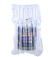 Sacs à bulles en plastique transparent, colonnes d'air gonflables pour la protection des bouteilles de vin lors de l'expédition