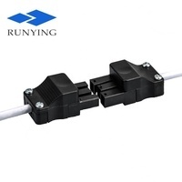 Cable de alimentación de bloque de terminales enchufable, Conector de plástico macho y hembra, de empuje rápido para lámpara, nailon, <span class=keywords><strong>3</strong></span> pines, PA66 - Product Image 2