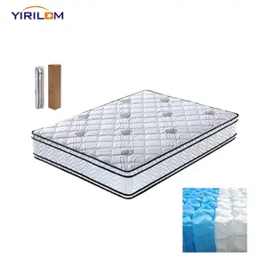 Customized luxury pocket spring foam mattress king size roll pack in a box