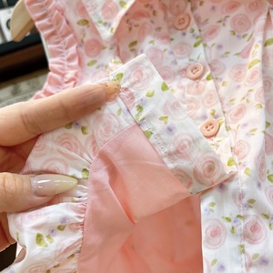 Nouvelle collection Sweety Summer, tenues florales pour enfants, chemise sans manches et <span class=keywords><strong>short</strong></span> bouffant, ensemble de vêtements pour filles princesse 2 pièces - Product Image 5
