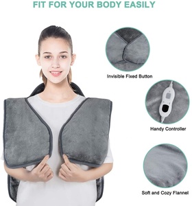 <span class=keywords><strong>Poncho</strong></span> chauffant Wrap Throw Couverture électrique ultra douce en flanelle avec protection contre la surchauffe - Product Image 4