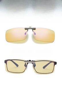 Vàng ống kính kim loại <span class=keywords><strong>Clip</strong></span>-on <span class=keywords><strong>clip</strong></span> trên Chống ánh sáng màu xanh lọc máy tính chơi Game <span class=keywords><strong>Clip</strong></span> ánh sáng màu xanh chặn trên kính theo toa - Product Image 3