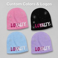Bonnet Skully Unisexe Personnalisé en Maille Gaufrée avec Broderie de Lettres, Haute Qualité, Doux, Chaud, Tendance Street Style, Vente en Gros