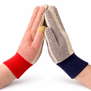 Gants de travail en toile robuste avec points en PVC sur la paume et les doigts, antidérapants, pour travaux mécaniques et de construction, Vietnam - Product Image 6