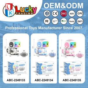 Lucky Toys Robot de control remoto inteligente Charla de voz Juguete educativo deslizante de cuatro ruedas para niños Juguete de aprendizaje - Product Image 5