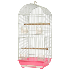 Grasparkiet Vogelkooi Grote Roestvrij Staal Galvaniseren Kooi Spreeuw Brother Smeedijzeren Papegaaienkooi - Product Image 6