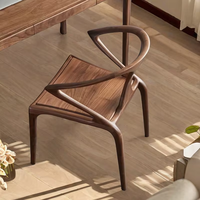Chaise de salle à manger minimaliste en bois massif de style japonais et chinois pour bureau à domicile, hôtel, cuisine, meubles de table d'étude