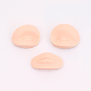 3pcs 5D <b>Silicone</b> Practice Mold Set Eyes Lips Eyebrow Tattoo Training <b>Tool</b> for PMU Academy - Product Image 1
