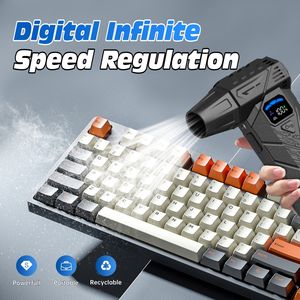 Handgeführter Hochdruck-Luftbläser mit über 300 starker Windleistung, Violent Fan 130000 U/min, Mini-Turbogebläse, Wiederaufladbar, Typ-C Schnellladung - Product Image 4