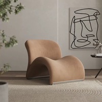 Chaise de canapé de luxe moderne chaise de salon d'appartement créative de style nordique chaise de loisirs de conception créative minimaliste de balcon