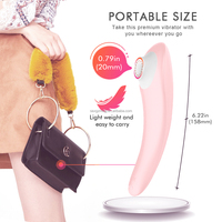 Meistverkaufter Wasserdichter Silikon Klitoris- & Vaginal-Saugvibrator 9 Vibrationsmodi USB-Aufladbar Fernbedienung für Frauen