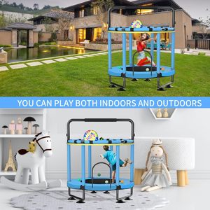 Trampoline cho trẻ em, Nâng cấp đầy đủ chống gỉ 440lbs Toddler Trampoline với Net - Product Image 5