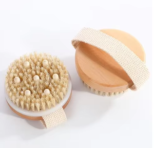 Verschiedene Stile Großhandel natürliche vegane Sisal borste Peeling bürste Bambus Holzgriff Dusche Trocken körper Bade bürste - Product Image 5