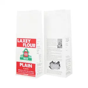 印刷された紙袋サプライヤー卸売小麦粉包装紙米袋1kg 1.5kg 2kgカスタマイズされたデザインの小麦粉袋