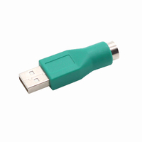 Adaptador USB PS2 KAICAP K-GC46MF para Teclado y Ratón, Conector USB Macho de 6 Pines a Hembra Niquelada, Salida CC, 100% Compatible con OEM