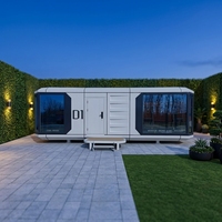 Capsule spatiale intelligente préfabriquée, module modulaire de luxe, mini-villa mobile, cabane en acier personnalisée pour complexe hôtelier et camping