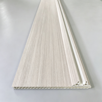 Panneau de séparation de pièce en PVC imitation bois de noyer imperméable 400x26mm pour la maison et le bureau