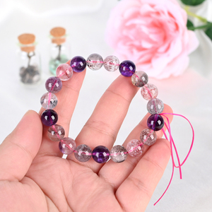 กำไลหินคริสตัลธรรมชาติขายส่ง คุณภาพสูง กำไลซุปเปอร์เซเว่น - Product Image 3