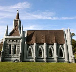 USO COMERCIAL inflables <span class=keywords><strong>de</strong></span> <span class=keywords><strong>la</strong></span> Iglesia <span class=keywords><strong>de</strong></span> <span class=keywords><strong>la</strong></span> boda <span class=keywords><strong>de</strong></span> PVC inflable capilla aire edificio Oxford inflable Catedral tienda - Product Image 3