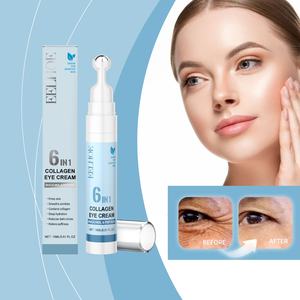 Crema de Ojos con Colágeno, Fórmula Personalizada 6 en 1, Tratamiento Antiarrugas con Bakuchiol, Rodillo para el Contorno de Ojos, Reduce las Ojeras y Reafirma - Product Image 2