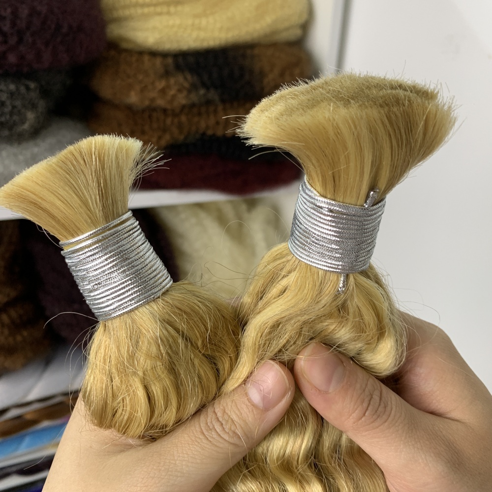 Vast Hair Workshop Craft Detail 9 for KAMA 100% Human Hair Extensions Curly Boho Braids Bulk Human Hair Bundles for Black Women