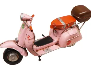 Yüksek kalite uygun el yapımı vintage demir modeli Vespa pedalı motosiklet modeli el sanatları hediye