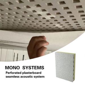 Système acoustique de faux plafond monolithique sans joint et système de <span class=keywords><strong>suspension</strong></span> Panneaux de gypse perforés - Product Image 2