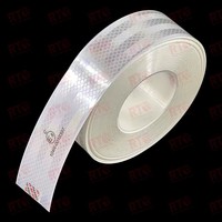 Ruban réfléchissant pour marquages de signalisation des véhicules RTLITE ECE 104, ruban réfléchissant en PET pour camion, rouleau de ruban réfléchissant