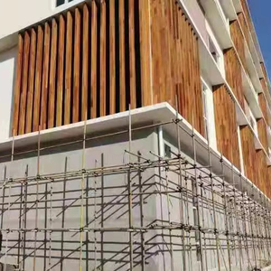 Écran pare-soleil vertical moderne en alliage d'aluminium pour fenêtres <span class=keywords><strong>Louvre</strong></span> Volets extérieurs Panneau d'aération ventilé pour façade - Product Image 1