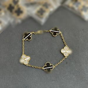 <span class=keywords><strong>Bracelet</strong></span> en argent <span class=keywords><strong>tibétain</strong></span> à cinq feuilles Van Grass de haute qualité, édition CNC, SC2650 V, plaqué or épais, fleur porte-bonheur, fritillaire naturelle - Product Image 4