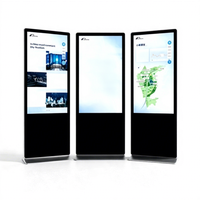 Afficheur numérique interactif LCD Totem sur pied pour publicité vidéo, écran tactile, 43'' 50'' 55'' 65'', pour intérieur