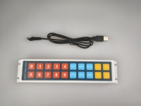 Teclado KDS de Cocina Avanzado OEM/ODM de 20 Teclas, Chasis de Acero con Recubrimiento en Polvo, Comunicación Serial RS232, Color Gris para Cocina