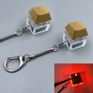 Anime phong cách Led nhựa Bàn phím Keychain với biểu tượng tùy chỉnh thép không gỉ chuyển đổi Keycap tùy chỉnh màu sắc bền căng thẳng cứu trợ - Product Image 3