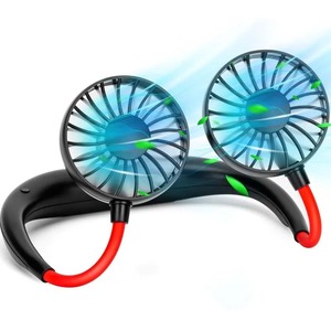 พัดลมคล้องคอแบบพกพา รุ่นใหม่ล่าสุด ชาร์จผ่าน USB  พร้อมระบบทำความเย็น  ใช้งานกลางแจ้งได้ เงียบ - Product Image 2