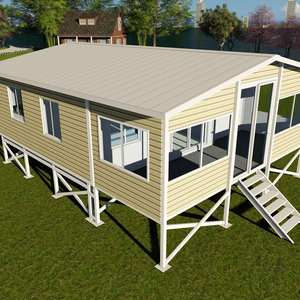 Maison préfabriquée chinoise extensible en conteneur, 2 étages, toit plat, maisonnette préfabriquée de luxe, 20-40 pieds, usage hôtelier, terrasse étanche - Product Image 5