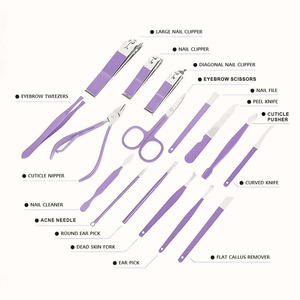 Professional 16-Piece Stainless Steel Beauty Instrument Set Manicure & Pedicure Tool Including Beauty Instruments with <b>Case</b> - Product Image 4