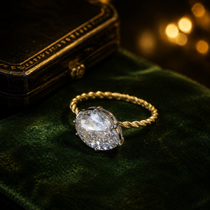 Anello Nuziale Intrecciato a Rosa Traforata per Donne, Gioiello da Dito Elegante e di Lusso - Product Image 5
