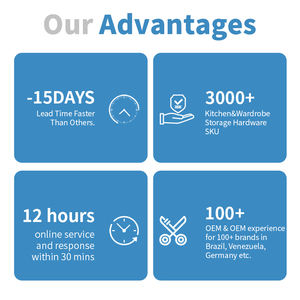 ארון בגדים חומרה ארון חומרה מארגני צד רכוב למשוך את צלחת מתכת מלאי סל מגרות סל סל - Product Image 6