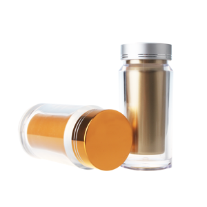 DINGNA 60ml PS Custom Logo Eco Friendly Medicine Vitamin Pill Supplements Plastic Capsule Bottle With Silk Screen Printing