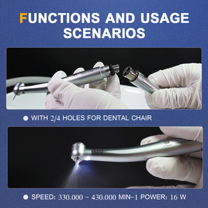Tandheelkundige Handstuk Led Luchtturbine 2/<span class=keywords><strong>4</strong></span> Gaten Zelf Genereren Lichte Keramische Met Hoge Snelheid Handstuk Tandstoel Gereedschap - Product Image 5