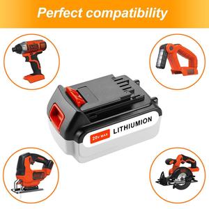 20 V 5.0Ah Utensili Elettrici Trapano a batteria Li-Ion ricaricabile Batteria per <span class=keywords><strong>Black</strong></span> <span class=keywords><strong>Decker</strong></span> LB20 LBX20 LBXR20 - Product Image 4