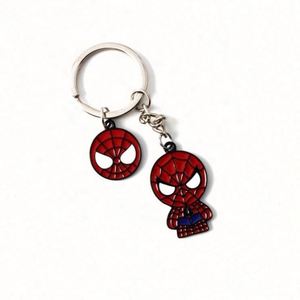 Customizable Iron UV Printing 3D Stamped Basketball Keychain Pendant with Carabiner - Product Image 1