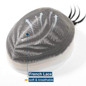 Toupee de <span class=keywords><strong>trenzas</strong></span> cornrow <span class=keywords><strong>para</strong></span> <span class=keywords><strong>hombre</strong></span>, sistema de reemplazo de cabello humano, postizo de encaje francés con <span class=keywords><strong>trenzas</strong></span> tipo box, unidad capilar masculina, prótesis. - Product Image 3