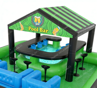 Bar de piscine gonflable portable en PVC personnalisé et tente de pub extérieure pour fêtes et événements