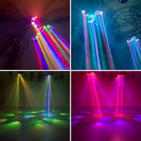 Projecteur de scène professionnel Bluemoon DJ DMX Bee Eyes Disco Lights RGBW Beam Full Moon Scimitar, nouveau modèle 120W 4-en-1 à tête mobile