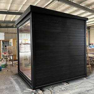 Sauna de madera de cedro rojo para exteriores tradicional al mejor precio, casa para 3-6 personas, Sauna de vapor húmedo eléctrica para uso en apartamentos - Product Image 1