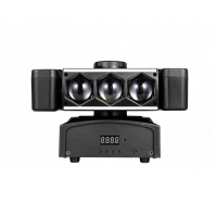 Projecteur à tête mobile MOKE avec effets multiples, DMX512, activation sonore, faisceau rotatif pour scène, fête, DJ, discothèque, bar, karaoké, mariage, concert