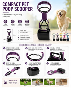 <span class=keywords><strong>Ramasse</strong></span>-crottes en plastique avec pince pour nettoyer les excréments de <span class=keywords><strong>chien</strong></span>, distributeur de sacs à crottes pour <span class=keywords><strong>chien</strong></span>, fournitures pour animaux domestiques - Product Image 6