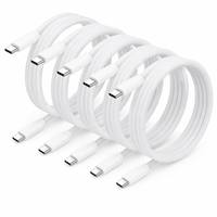Cable de Carga Rápida de 60W Pd USB C a Tipo C 3A, Cable de Cobre Puro Trenzado de Nailon para Teléfono, Tableta, Macbook, Android, iOS