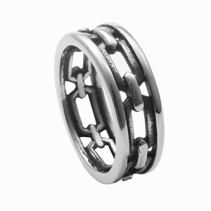 yunnique <b>Titanium</b> Steel Hollow <b>Ring</b> Retro Geometric Men's Punk Fashion Jewelry Gift - Product Image 5